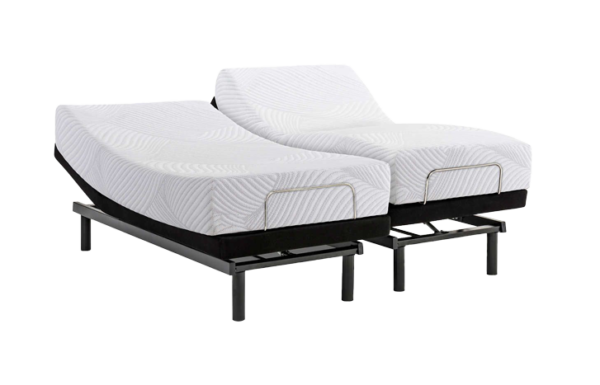 Deluxe Adjustable Bed and Memory Foam Mattress Combo.