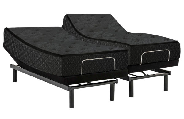All Feature Adjustable Bed and Luxury Semi Hybrid Pillowtop Mattress Combo