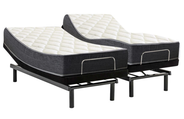 Deluxe Adjustable Bed and Traditional Mid Firm Mattress Combo