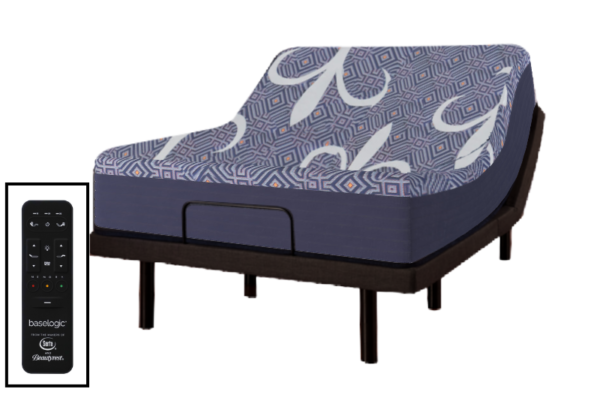 Cushion Firm Luxury Hybrid Mattress & All Feature Adjustable Bed Combo Deal