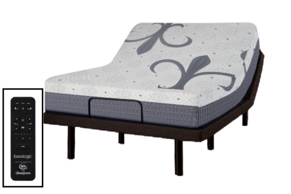 Luxury Plush SERENE FOAM Mattress & All Feature Adjustable Bed Combo